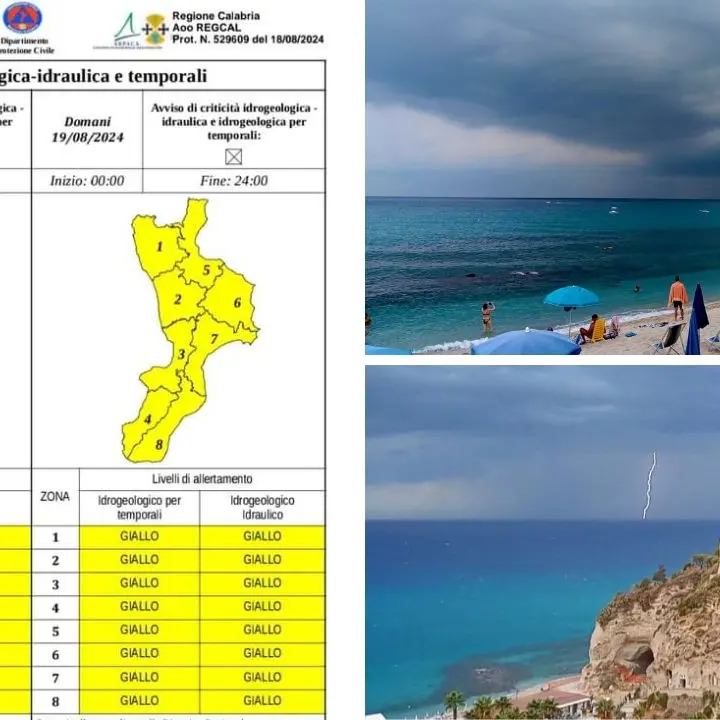 Stamattina solo un assaggio, ora il maltempo fa sul serio: attesi in serata forti temporali sul Vibonese, ecco dove