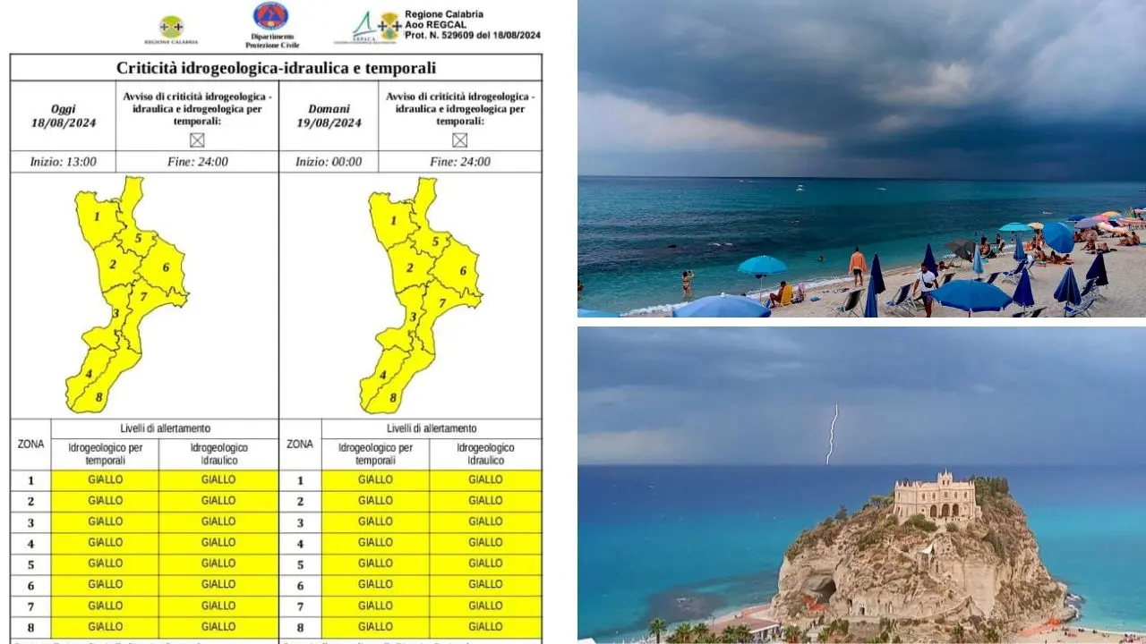 Stamattina solo un assaggio, ora il maltempo fa sul serio: attesi in serata forti temporali sul Vibonese, ecco dove