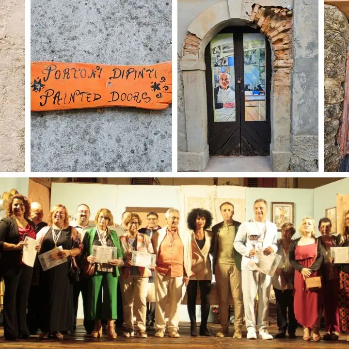 Museo a cielo aperto, a Zungri il centro storico s’arricchisce di nuovi portoni dipinti -Foto