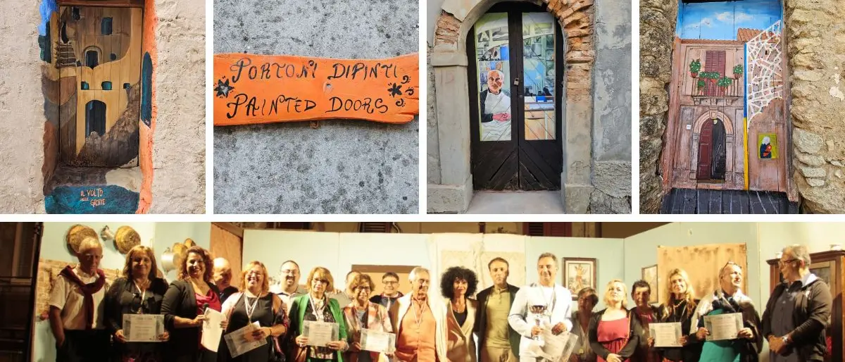 Museo a cielo aperto, a Zungri il centro storico s’arricchisce di nuovi portoni dipinti -Foto