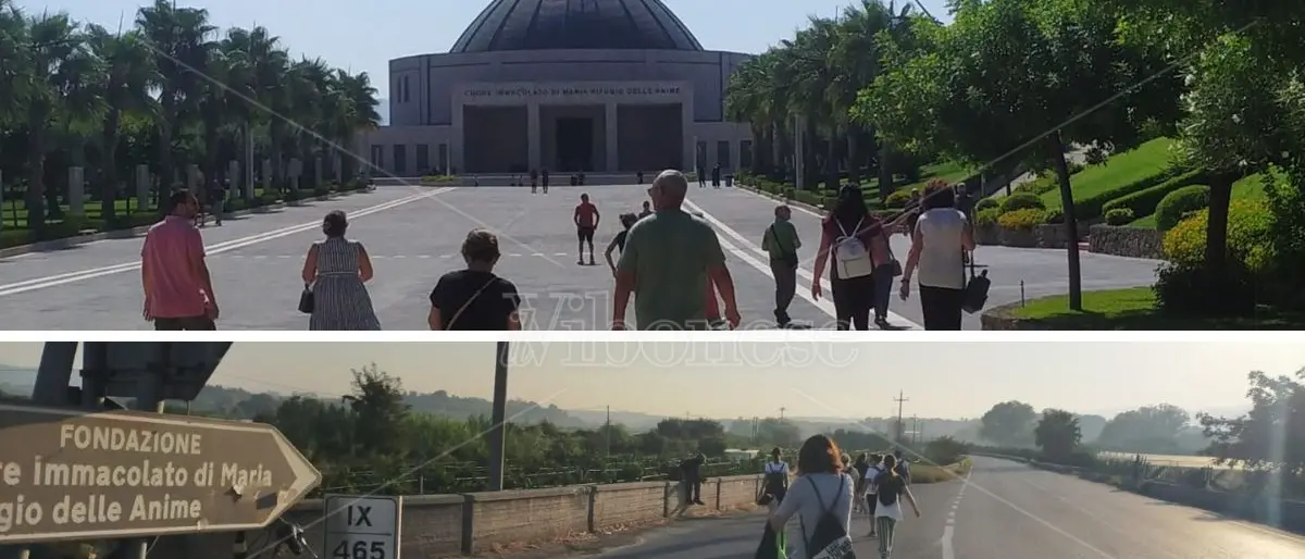 In cammino da Gioia Tauro a Paravati, i pellegrini: «Mamma Natuzza per noi è già Santa»