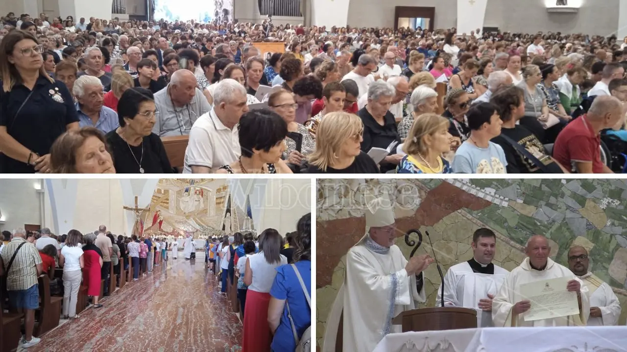 A Paravati ora c’è un santuario, il vescovo Nostro ha formalizzato l’elevazione della chiesa di Natuzza. I fedeli: «Lei è qui» - VIDEO