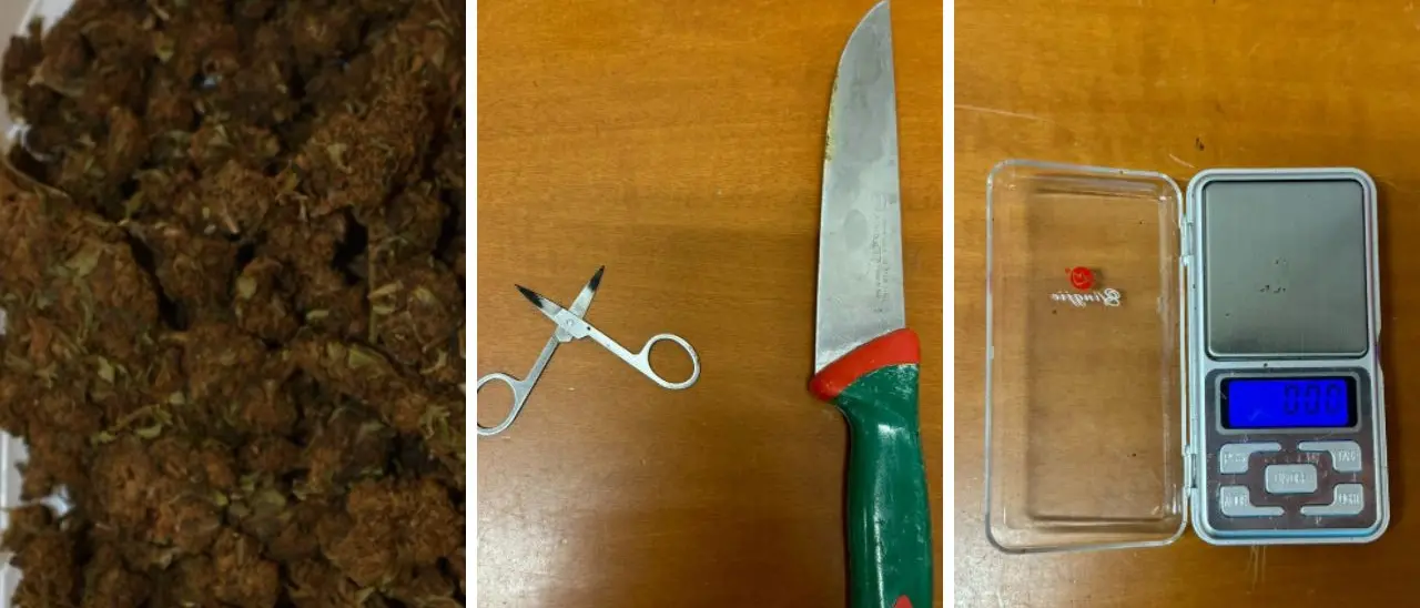 Parghelia, nascondeva una busta di marijuana nel comodino: arrestato