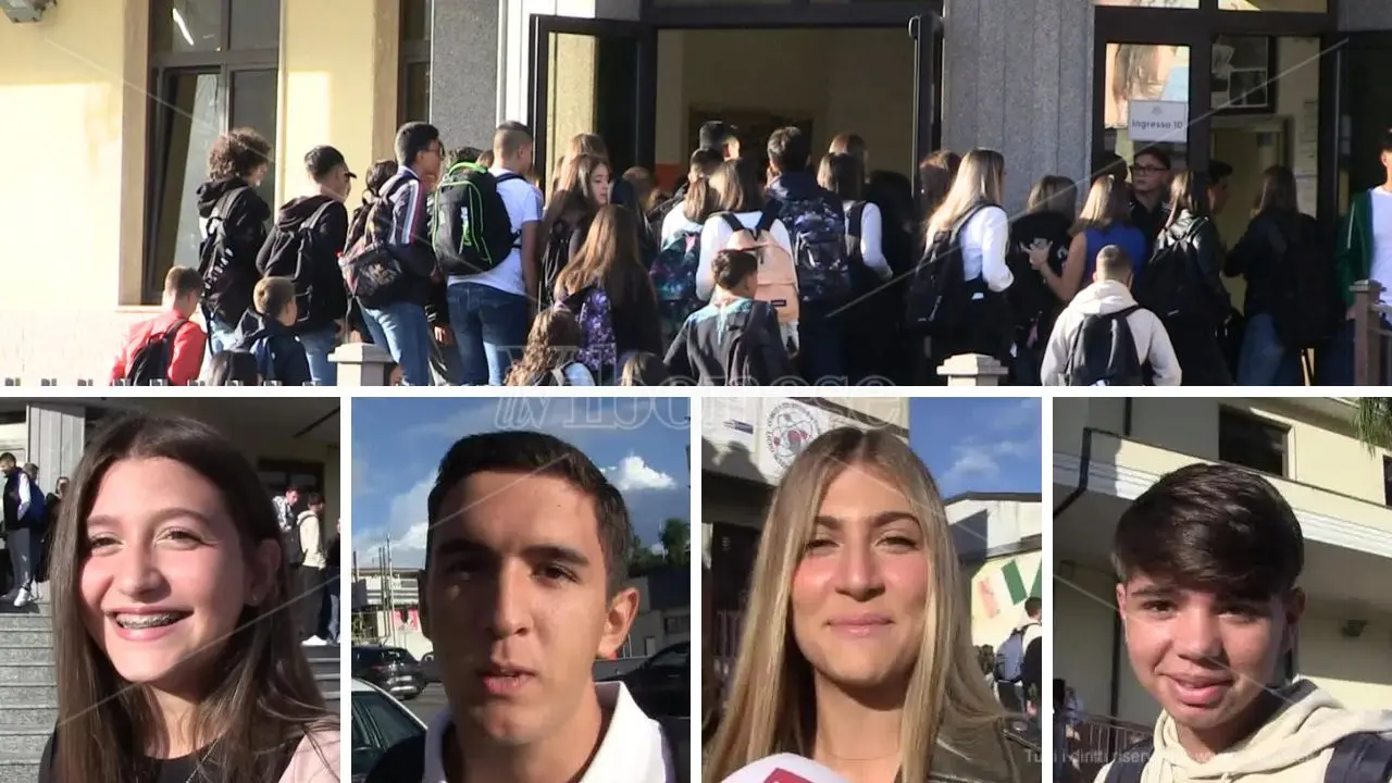 Primo giorno di scuola a Vibo, le voci degli studenti: «Bello rivedere i compagni ma che trauma la sveglia...» - Video