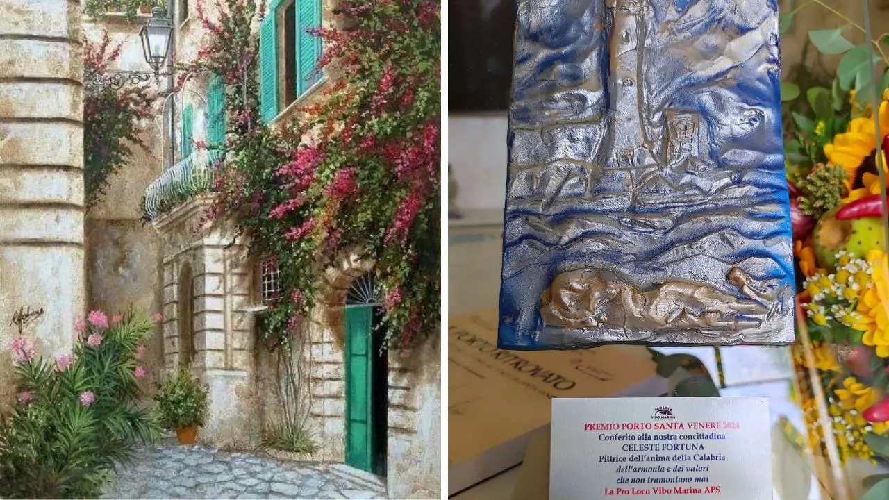 Vibo Marina, alla pittrice Celestina Fortuna il Premio Porto Santa Venere: «L'arte è bellezza»