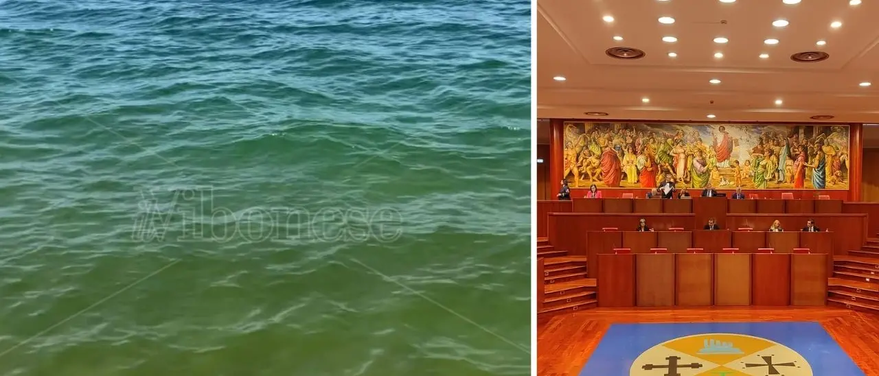 Mare verde da Pizzo a Lamezia, sei consiglieri chiedono a Occhiuto di completare il depuratore consortile dell’Angitola: «È la soluzione»