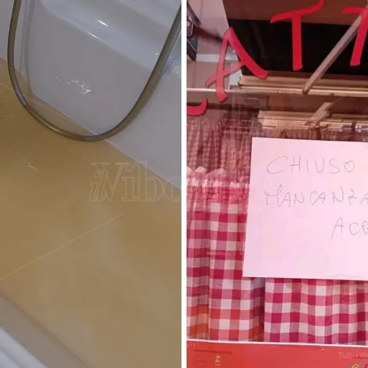 Rientra l’emergenza idrica a Vibo, domani scuole aperte. Ma ora l’acqua che arriva è marrone e qualche ristorante è stato costretto a chiudere