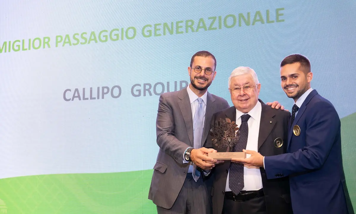 Di padre in figlio, il gruppo Callipo ottiene la menzione speciale come \"Miglior passaggio generazionale\" nell'ambito del Premio Alberto Falck