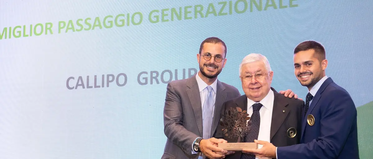 Di padre in figlio, il gruppo Callipo ottiene la menzione speciale come \"Miglior passaggio generazionale\" nell'ambito del Premio Alberto Falck