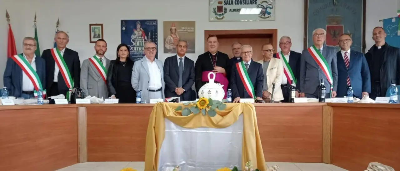 Rete delle città di Santa Domenica: il Comune capofila Ricadi presente a Caraffa per la IX tappa della peregrinazione della lampada votiva