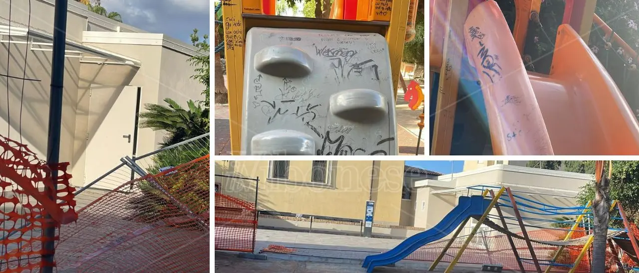 Il parco giochi dei vandali: a Tropea villa Ghirlanda è ormai da tempo preda di balordi che impediscono la fruizione dell'area da parte dei bambini