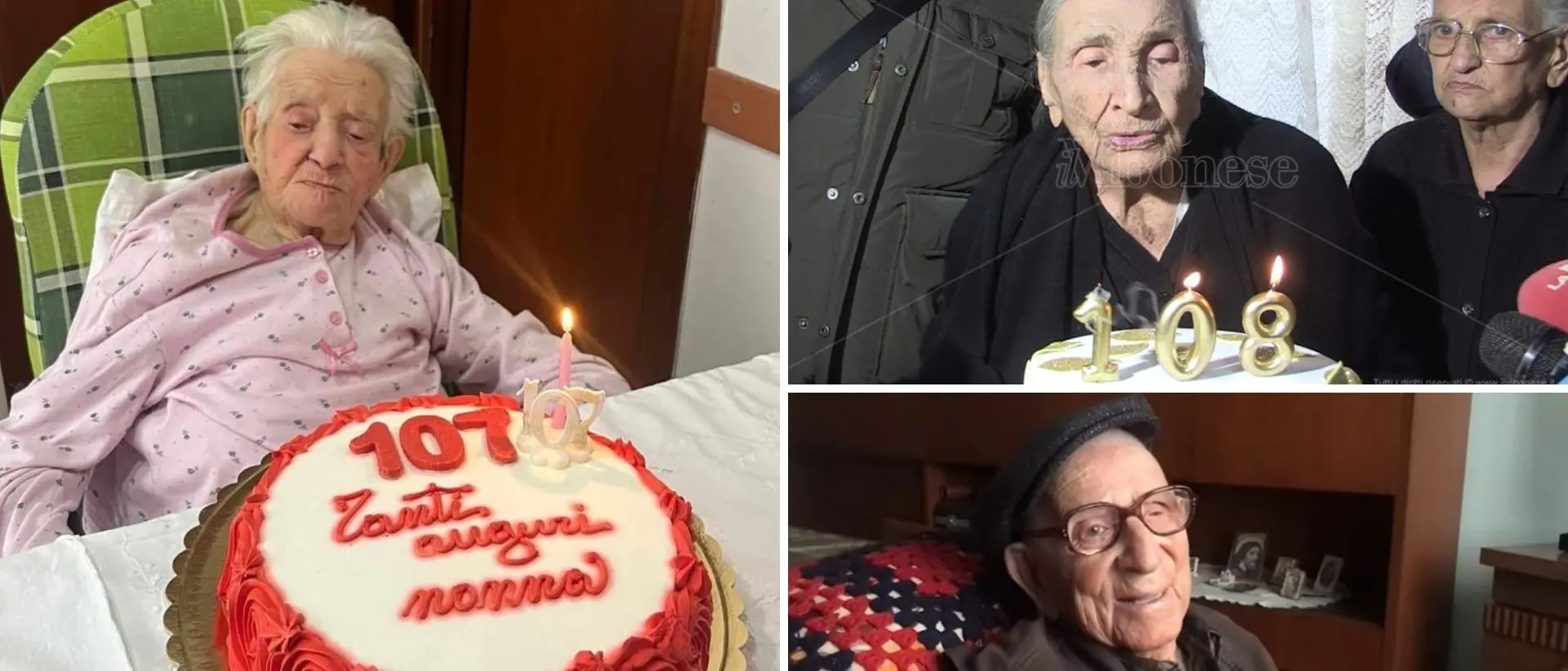 Italia terra di centenari, nel Vibonese ce ne sono quattro “ultra”: hanno 107, 108 e 109 anni