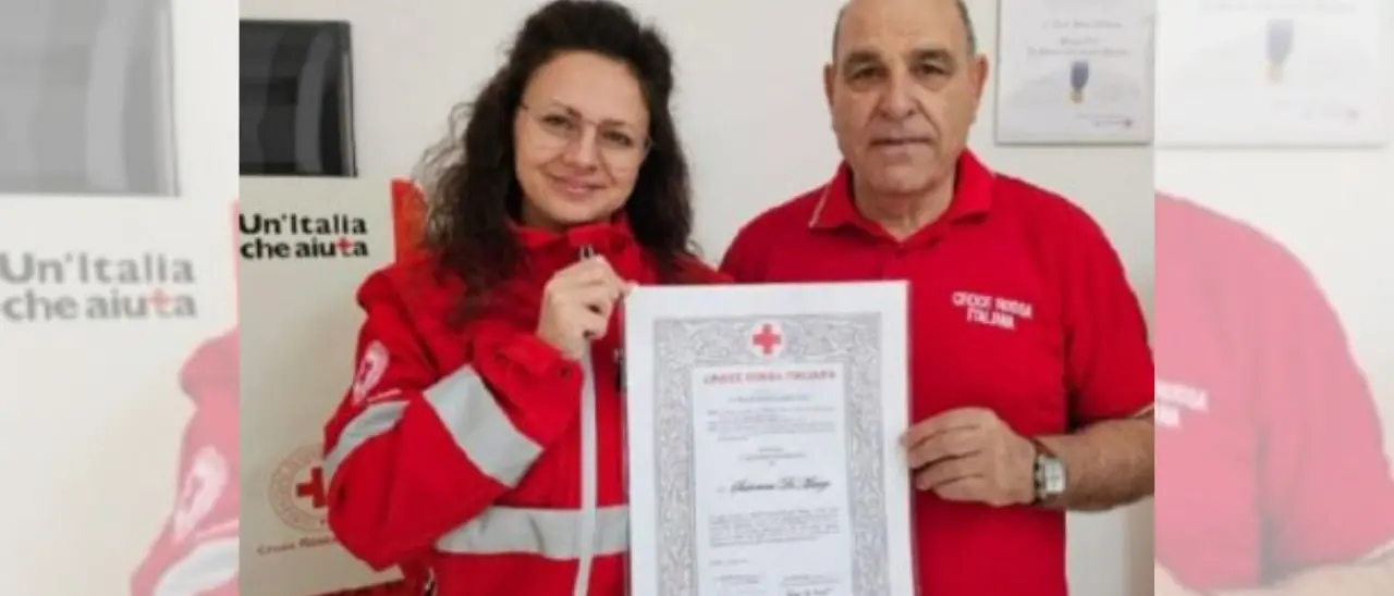 Tropea, benemerenza al volontario della Croce rossa Salvatore Di Marzo per l'impegno in favore dei più bisognosi