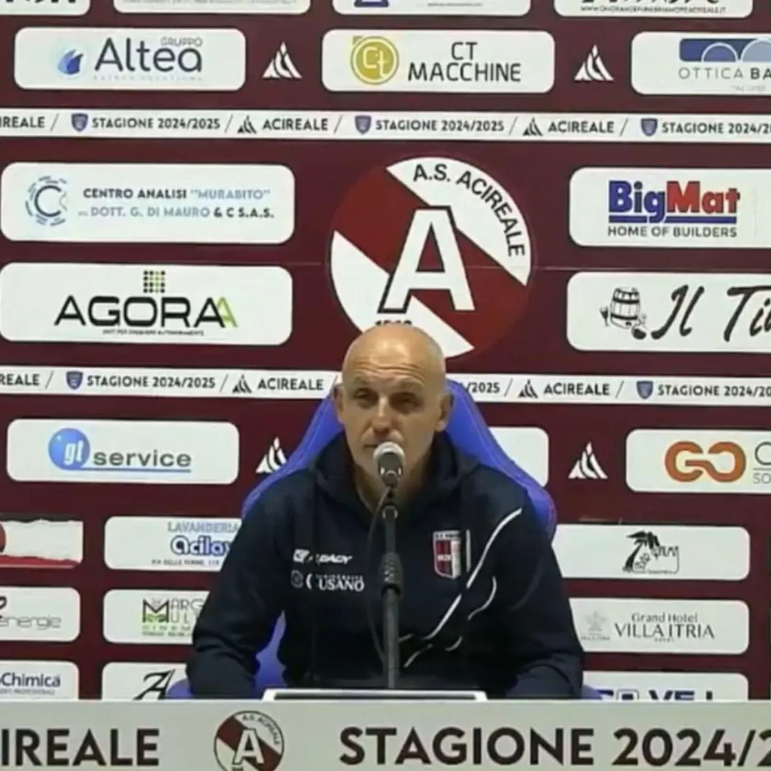 Acireale-Vibonese, mister Facciolo: «È stato giusto perdere, non abbiamo giocato a calcio»