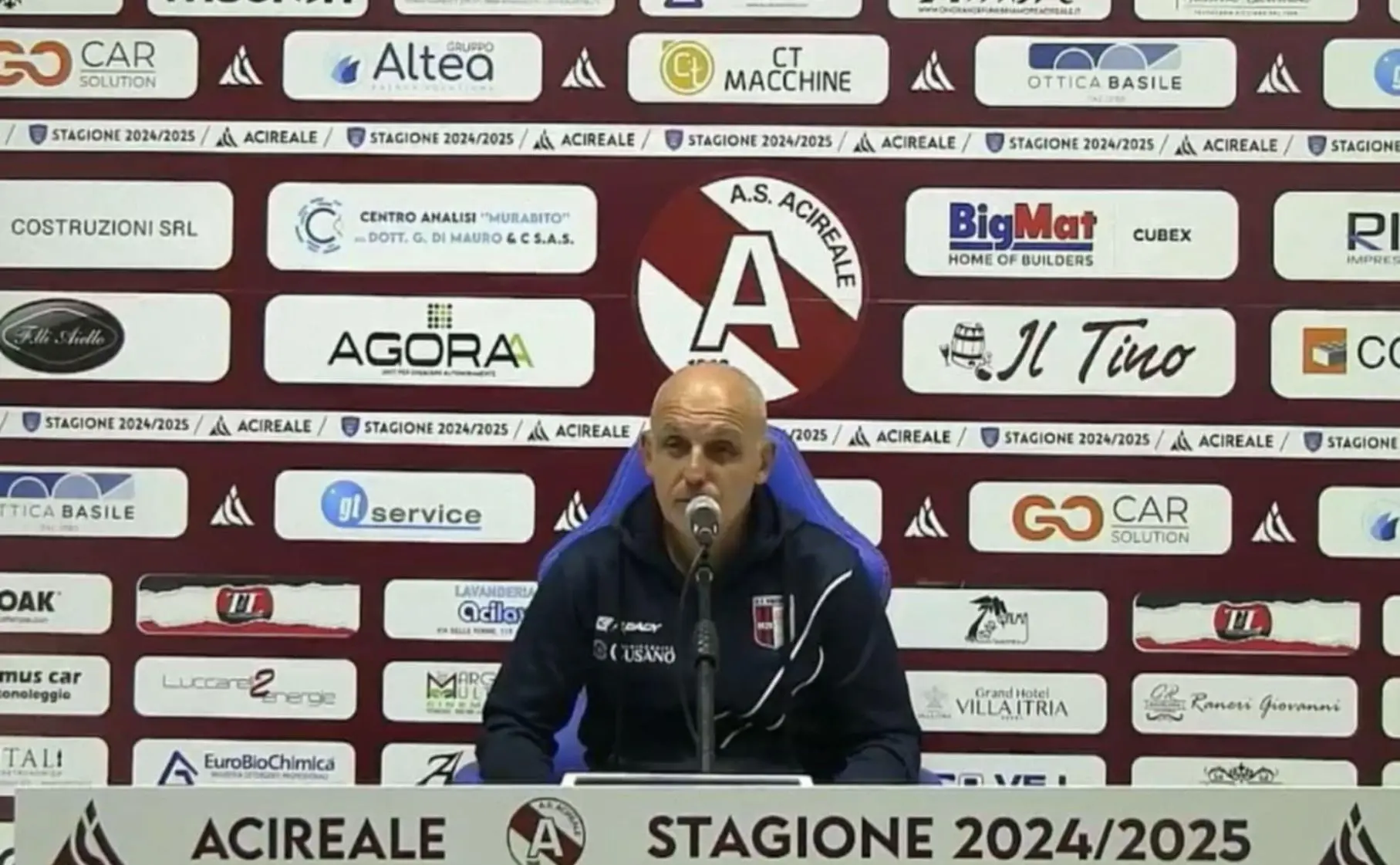 Acireale-Vibonese, mister Facciolo: «È stato giusto perdere, non abbiamo giocato a calcio»