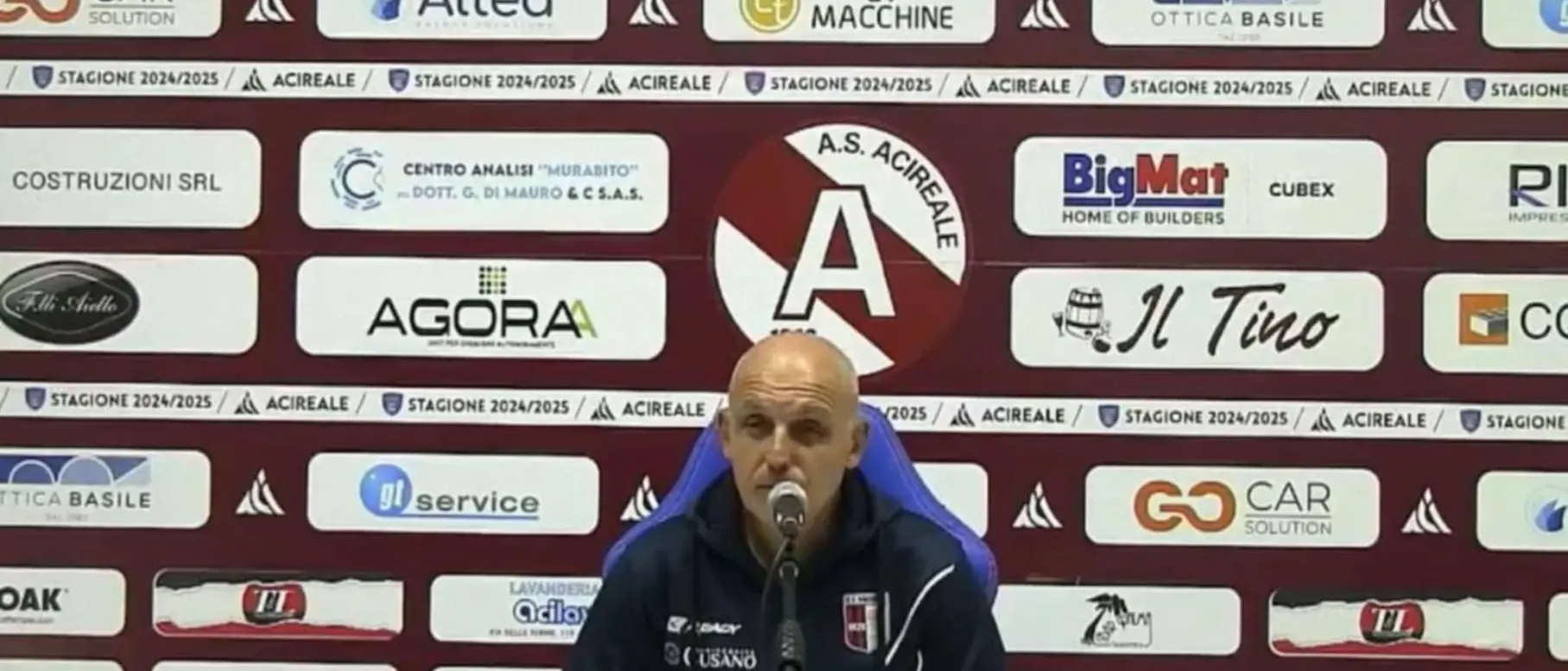 Acireale-Vibonese, mister Facciolo: «È stato giusto perdere, non abbiamo giocato a calcio»