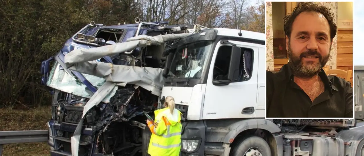 Un autotrasportatore di Vibo Marina coinvolto in un pauroso incidente in Germania mentre era a bordo del suo camion