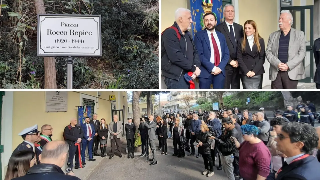 Tropea, la piazza della Stazione ora porta il nome di Rocco Repice: l'intitolazione a 80 anni dall'uccisione del partigiano calabrese