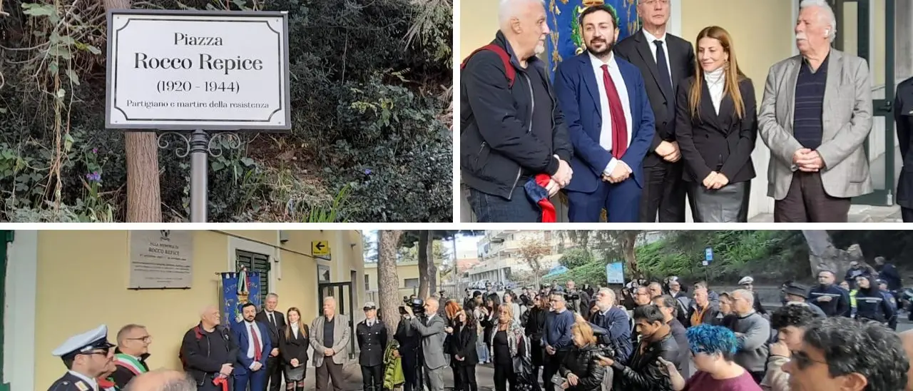 Tropea, la piazza della Stazione ora porta il nome di Rocco Repice: l'intitolazione a 80 anni dall'uccisione del partigiano calabrese