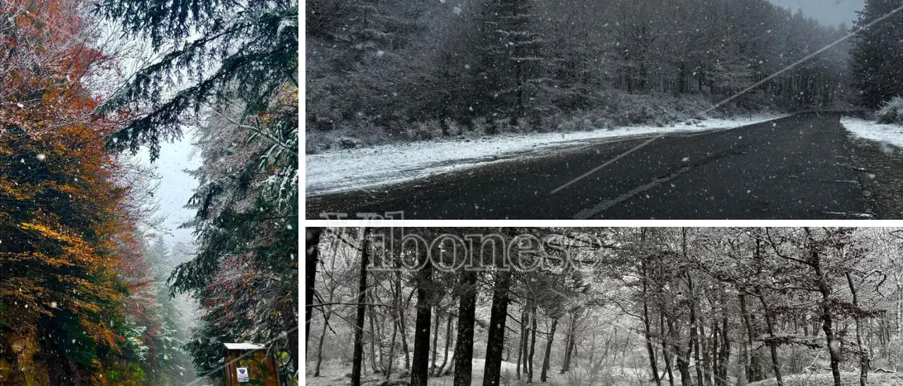 Prove d’inverno nel Vibonese: freddo, pioggia e prime nevicate sui monti delle Serre