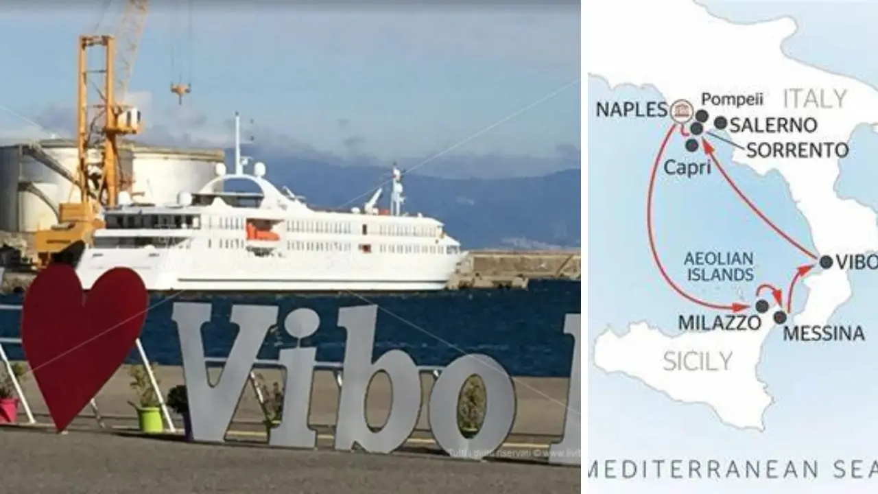 Ritorna a Vibo Marina la nave da crociera Belle de l'Adriatique: tra dicembre e marzo attraccherà 10 volte