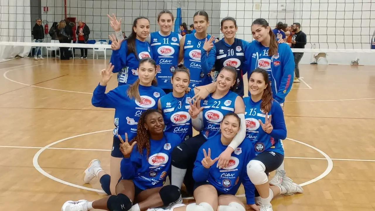 Volley, il Panificio Pesce consolida il primo posto in classifica: battuta 3 a 0 la Elio Sozzi Reggio Calabria