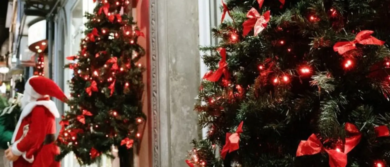 L'associazione Vetrine Vibonesi illumina le Feste in città con piccoli alberi di Natale davanti ai negozi