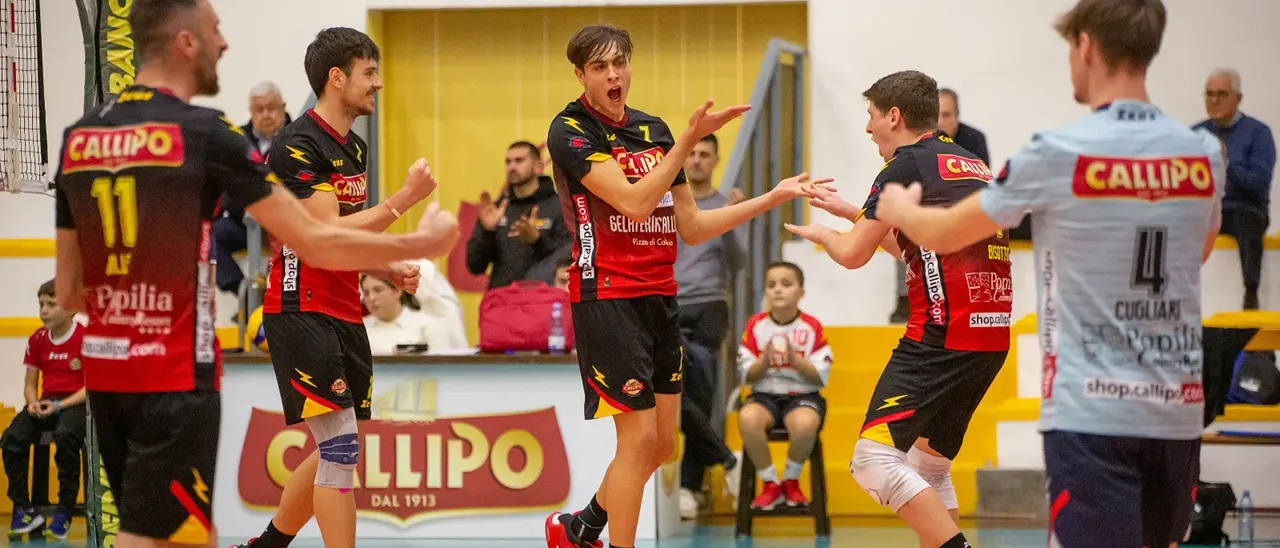 La Tonno Callipo maschile chiude in bellezza il 2024: dopo due sconfitte di fila battuta la Volley Catania per 3 a 1