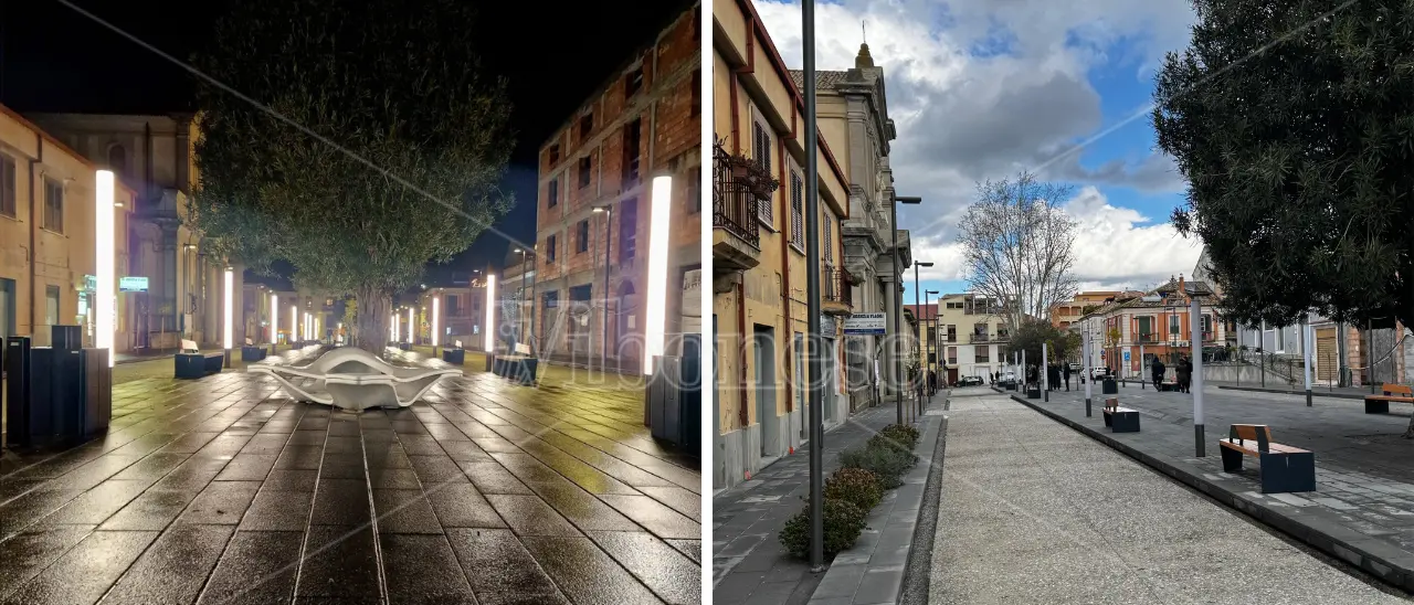 Dopo mesi di lavori la città di Vibo si riprende piazza Santa Maria ma restano le critiche, Romeo: «Non è il nostro progetto»