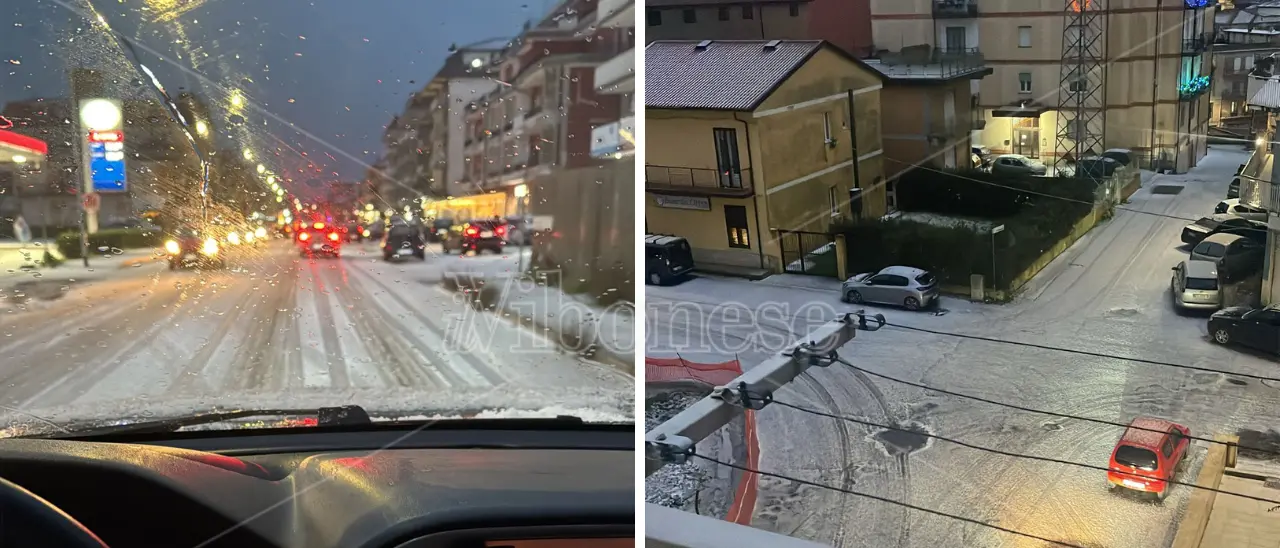 Una forte grandinata imbianca Vibo e fa la gioia degli utenti social che postano foto e storie