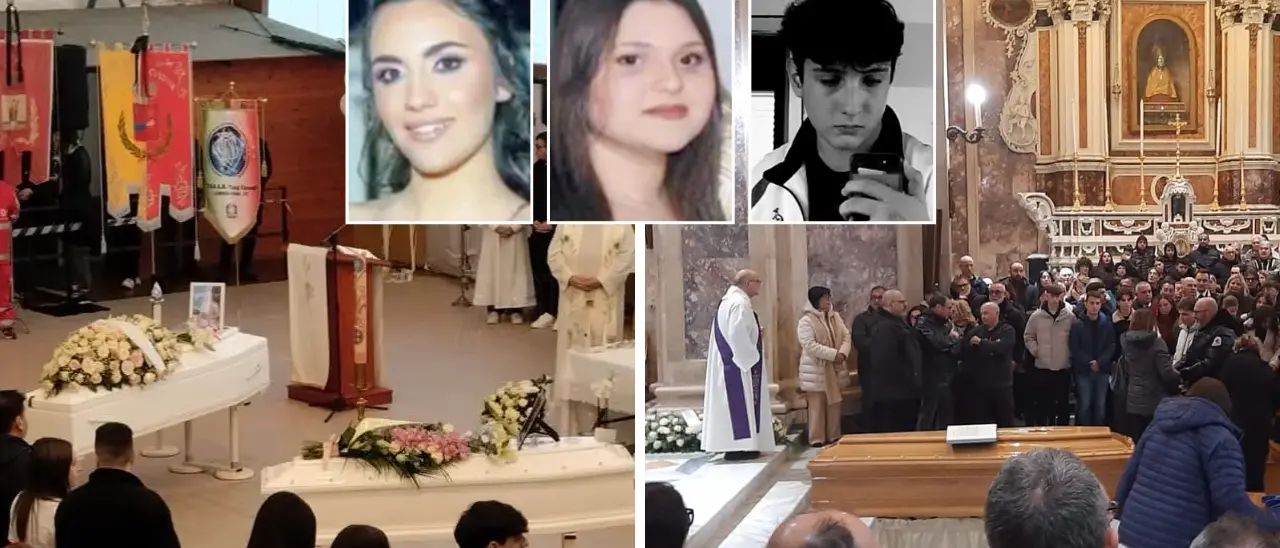 La Calabria piange i tre giovanissimi morti in due incidenti stradali: oggi i funerali di Anna, Maria e Riccardo