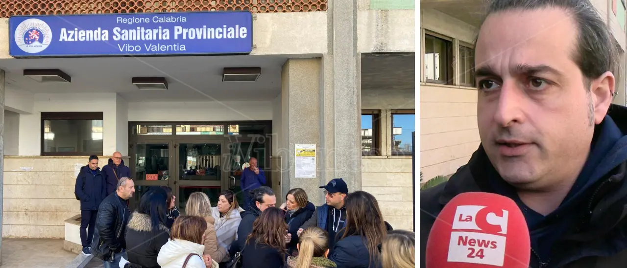 Nuovo sit-in dopo il mancato rinnovo per oltre 20 infermieri e oss: «Reparti in sofferenza, Asp di Vibo unica a sbattere fuori i precari Covid»