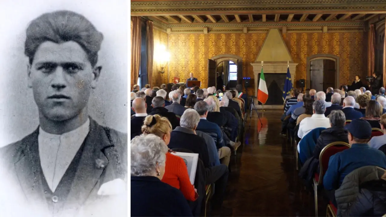 Mattarella conferisce la Medaglia d'onore a Domenico Caruso, l'artigliere di Filadelfia morto in Germania i cui resti sono tornati a casa dopo 80 anni