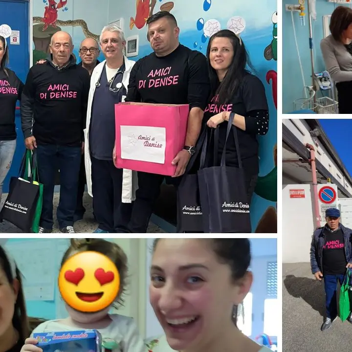 L'associazione \"Amici di Denise\" da Cinisello Balsamo a Vibo per un gesto di generosità verso i piccoli pazienti di Pediatria