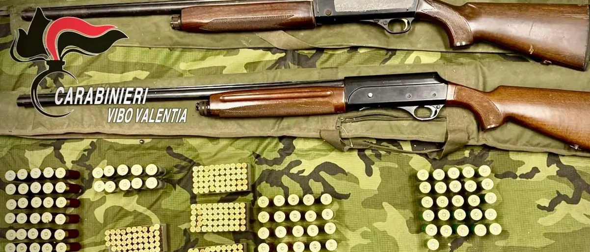 I carabinieri di Mileto sequestrano due fucili e munizioni, arrestati due fratelli
