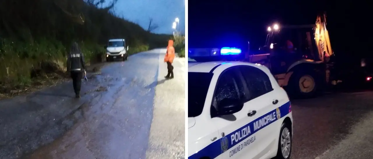 Parghelia, smottamenti sulla Sp 19 hanno impedito a Fitili il deflusso delle acque piovane: l'intervento della Provincia ha evitato l'allagamento del centro abitato