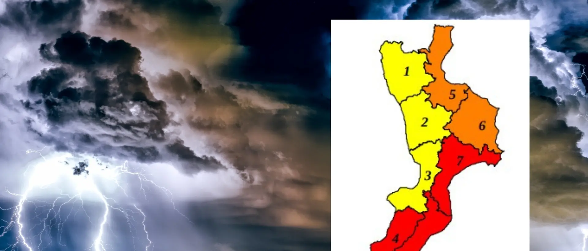 Meteo, allerta rossa su parte del Vibonese: previsti intensi nubifragi al confine con la provincia Reggina
