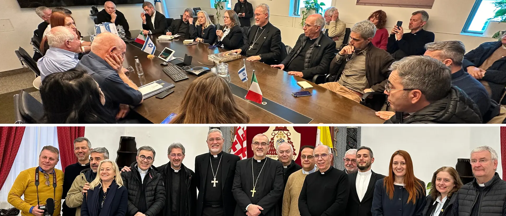 Rilancio dei pellegrinaggi in Terra Santa, il vescovo Nostro e i sacerdoti vibonesi incontrano il ministro israeliano del Turismo