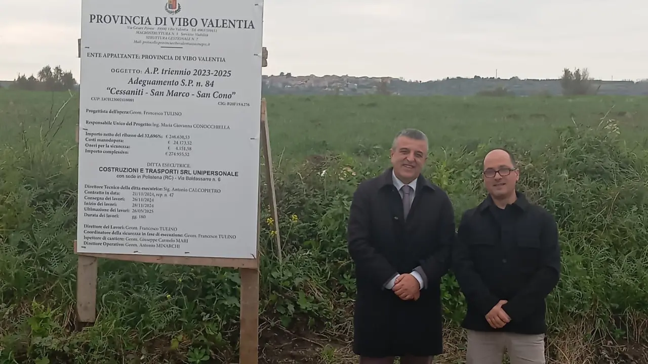 Strade provinciali, continua il tour del presidente L'Andolina: a Cessaniti focus sui collegamenti con le frazioni
