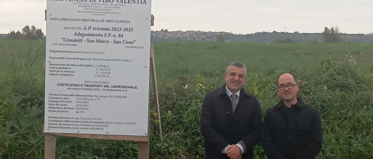 Strade provinciali, continua il tour del presidente L'Andolina: a Cessaniti focus sui collegamenti con le frazioni