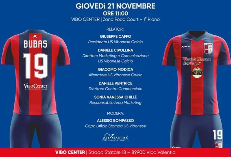 Nuovo sponsor e nuovo store, la Vibonese rilancia il suo brand