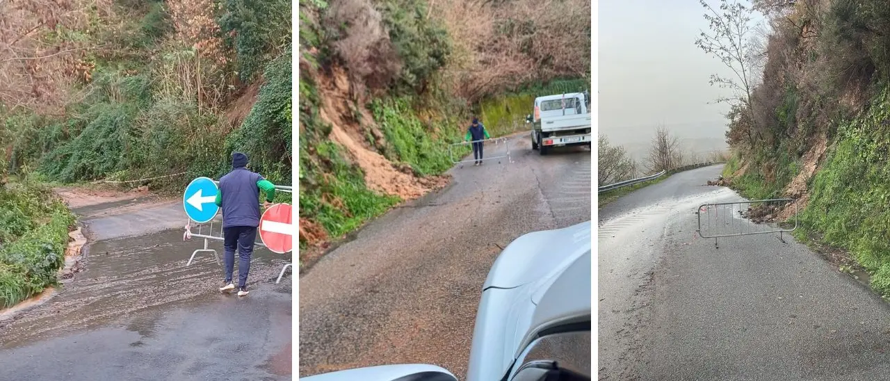 Dinami, dopo le piogge torrenziali si fa la conta dei danni tra frane e strade invase: Comune e Provincia impegnati sul territorio