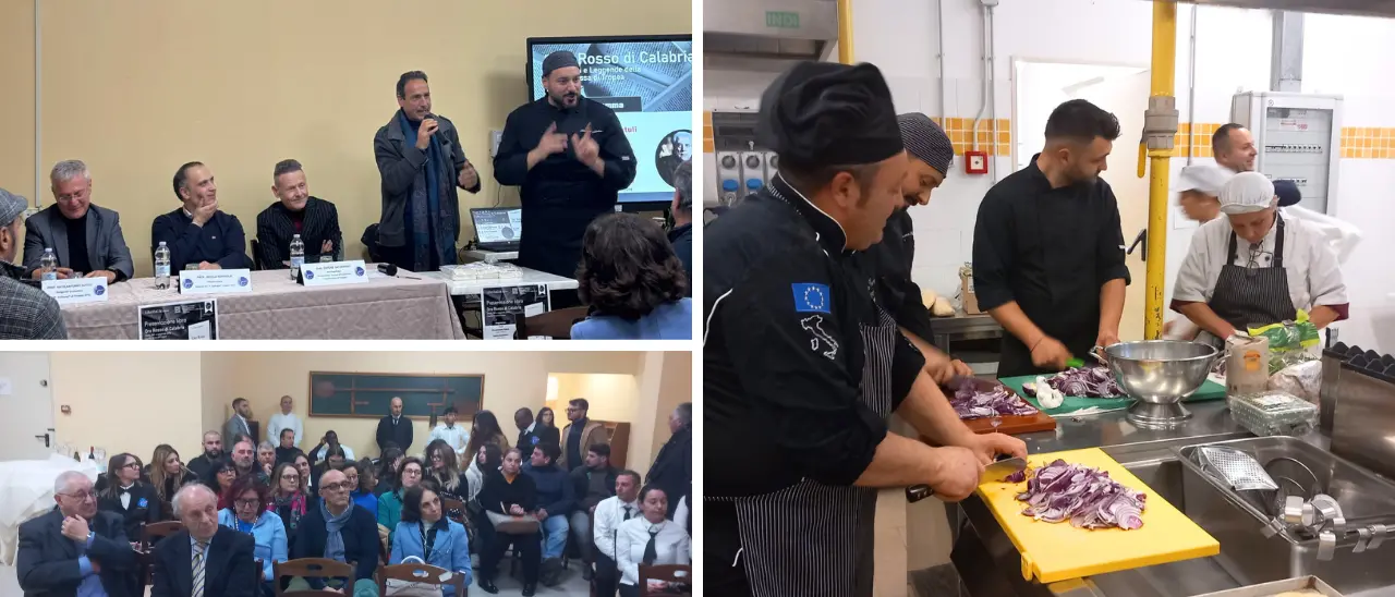 La cipolla rossa tra duro lavoro e tradizioni secolari protagonista all'Alberghiero di Tropea