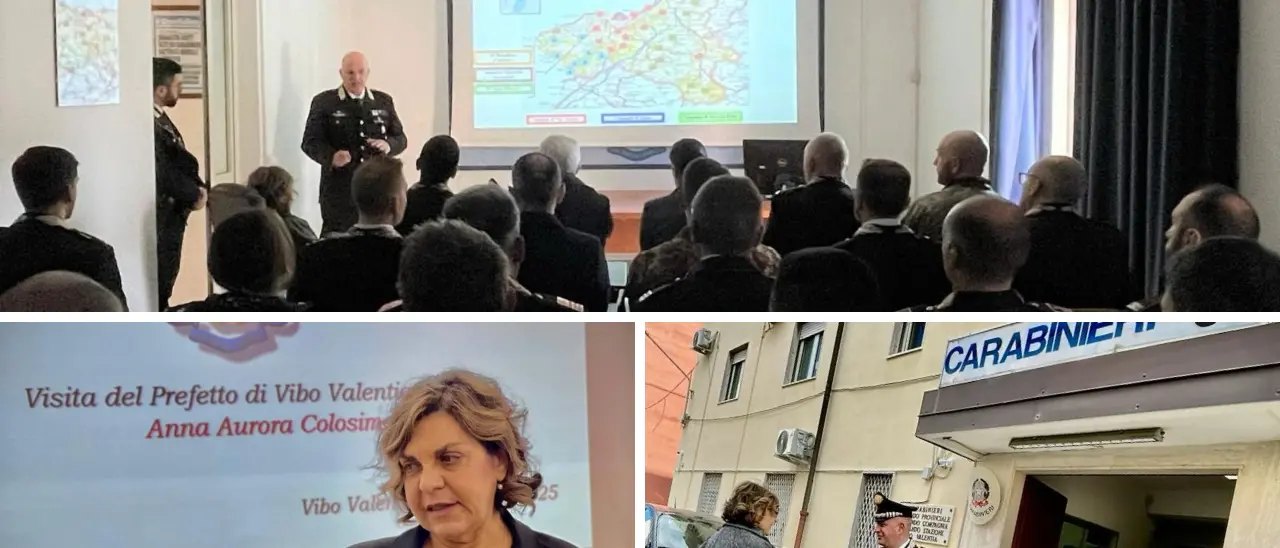 Il prefetto Colosimo in visita istituzionale al Comando provinciale dei carabinieri di Vibo Valentia