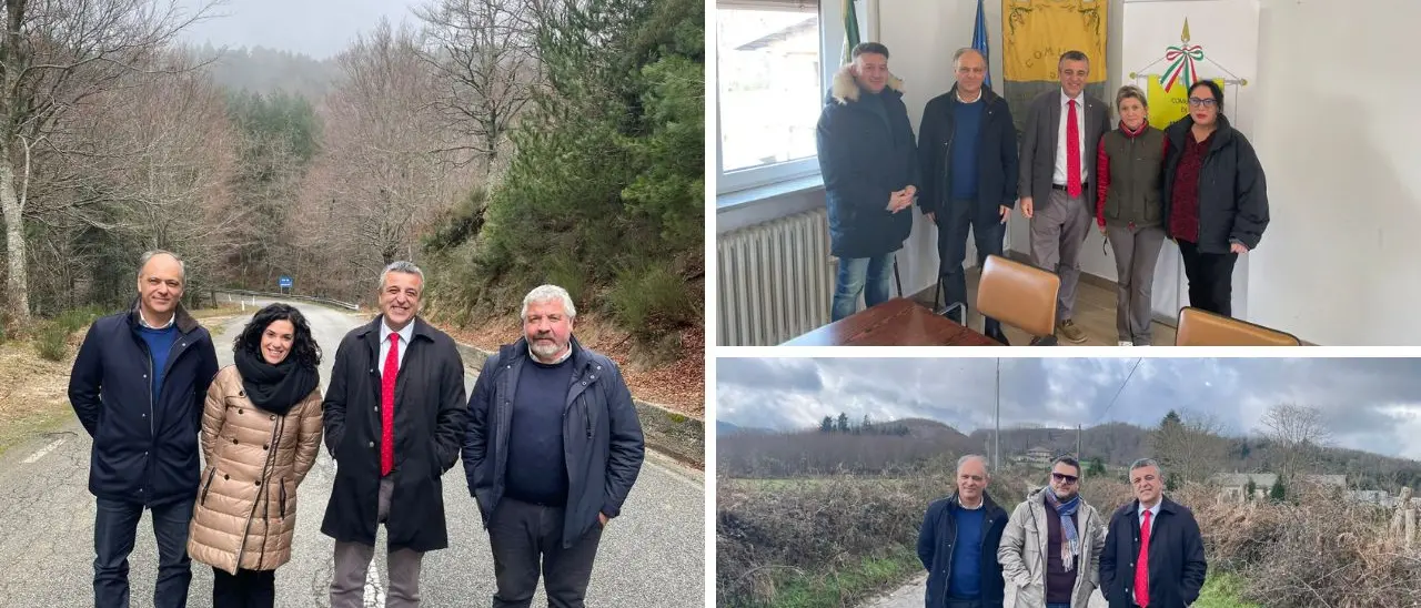 Strade provinciali, il presidente L’Andolina a Brognaturo, Simbario e Spadola per fare il punto sugli interventi