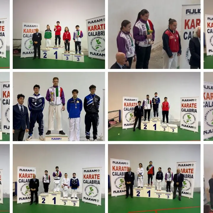 Grand prix karate brutium, la Virtus Vibo al secondo posto grazie ai risultati dei suoi atleti