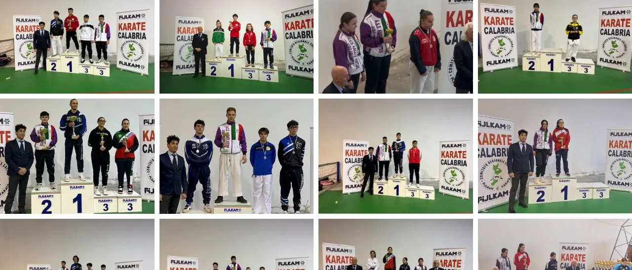 Grand prix karate brutium, la Virtus Vibo al secondo posto grazie ai risultati dei suoi atleti