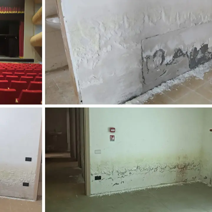 Vibo, nuovo teatro già mangiato dalla muffa. Soriano: «Altro che pronto, era solo campagna elettorale di chi oggi è all'opposizione»