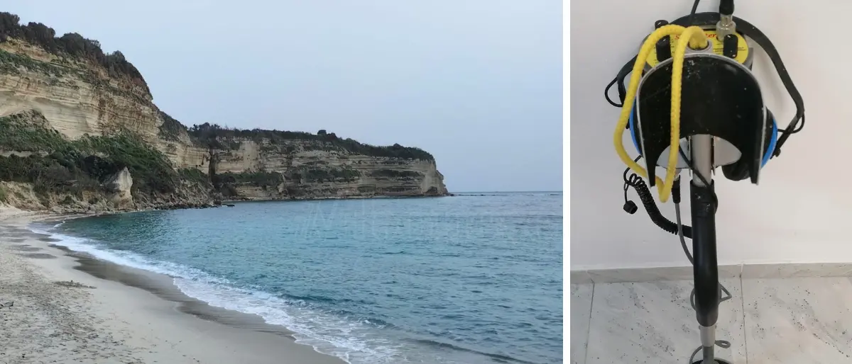 Ricadi, ricerca di beni archeologici con metal detector subacquei a Formicoli: due persone denunciate