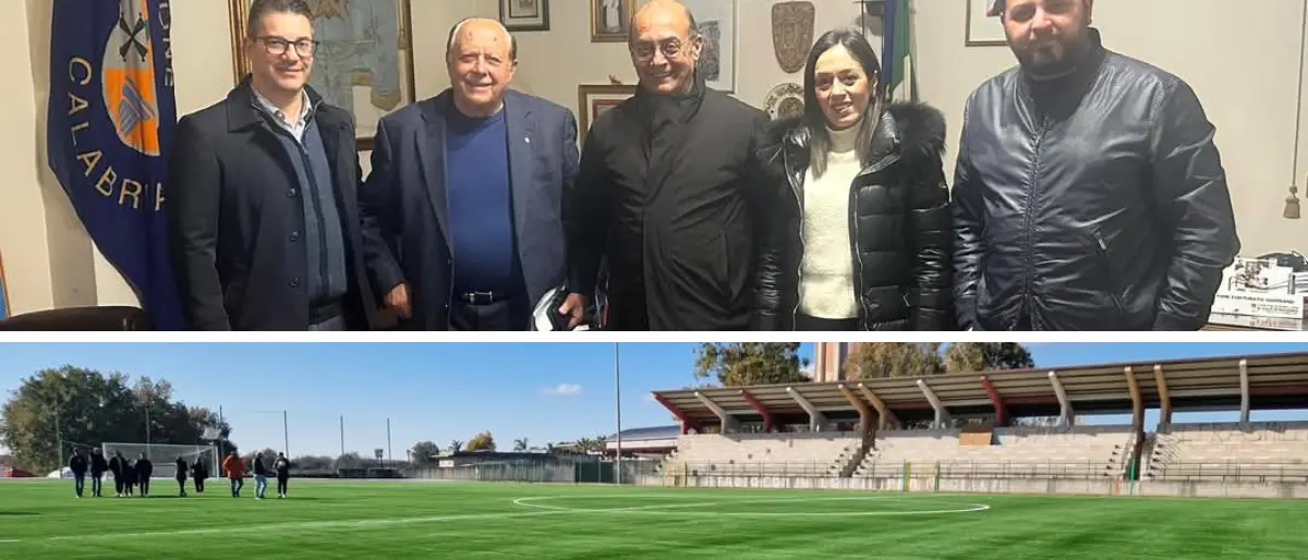 La Vibonese cambia casa e va ad allenarsi a Mileto: firmato l'accordo col Comune che concede lo stadio per tre mesi